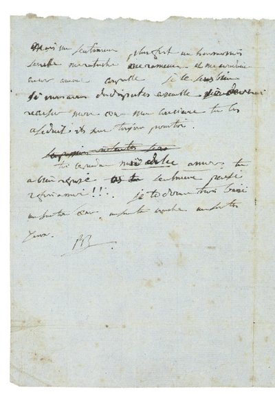 Kirje Josephine de Beauharnaisille tekijältä Napoleon Bonaparte