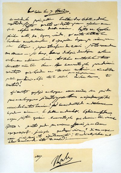 Napoleon Bonaparten kirje veljelleen Josephille, 25. heinäkuuta 1798. tekijältä Napoleon Bonaparte I
