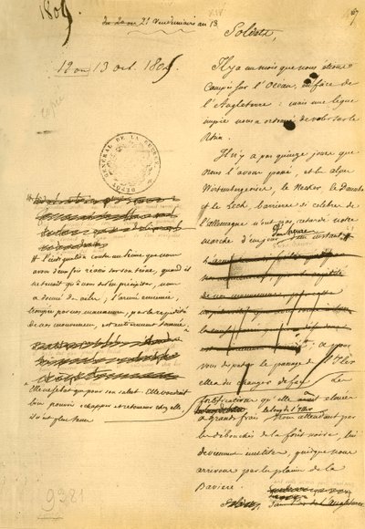 Julistus armeijalle, 13. lokakuuta 1805, 1921. tekijältä Napoleon Bonaparte I