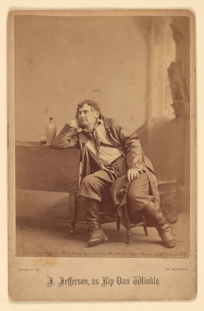 Joseph Jefferson tekijältä Napoleon Sarony