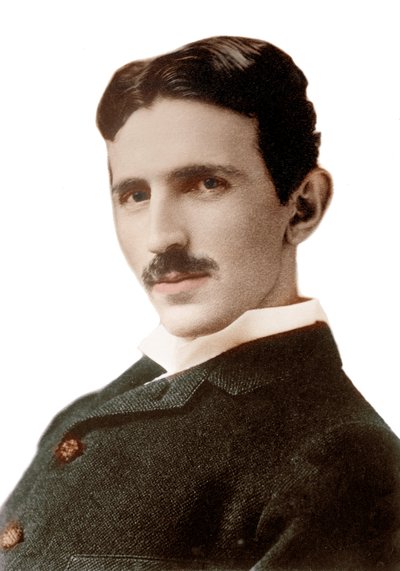 Nikola Teslan (1856-1943) muotokuva (Nikolaj) - kroatialaissyntyinen serbiinsinööri, fyysikko ja keksijä - Valokuva: Napoleon Sarony (1821-1896) 1890 tekijältä Napoleon Sarony