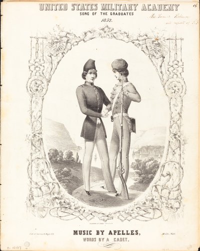 Yhdysvaltain sotilasakatemia, valmistuneiden laulu tekijältä Napoleon Sarony, after James McNeill Whistler