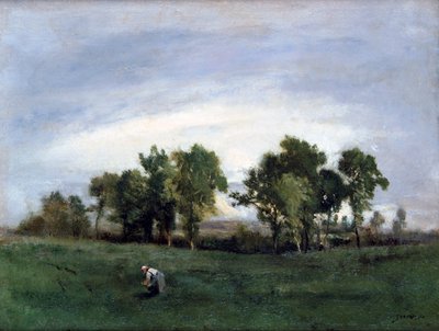 Nainen maaseudulla, c1828-1876 tekijältä Narcisse Virgile Diaz de la Peña