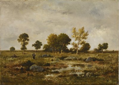 Syksyn tunnelma, Fontainebleau tekijältä Narcisse Virgile Diaz de la Peña