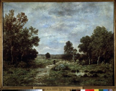 ""Fontainebleaun syysmaisema"" (Fontainebleaun syksy) Narcisse Virgilio Diaz de la Penan (1807-1876) maalaus 1872 Pushkin-museo, Moskova tekijältä Narcisse Virgile Diaz de la Peña