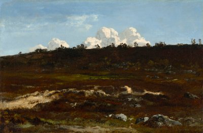 pakanallinen. Apremontin kalteva maasto hiekkavaolla tekijältä Narcisse Virgilio Diaz de la Peña