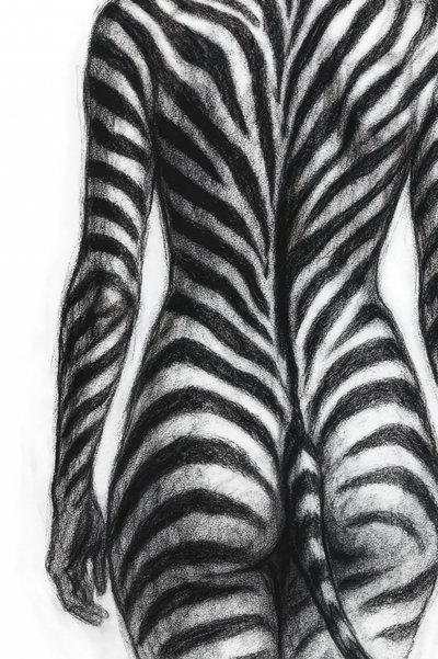 Zebra-raidallinen lomake tekijältä Natalie Bruns