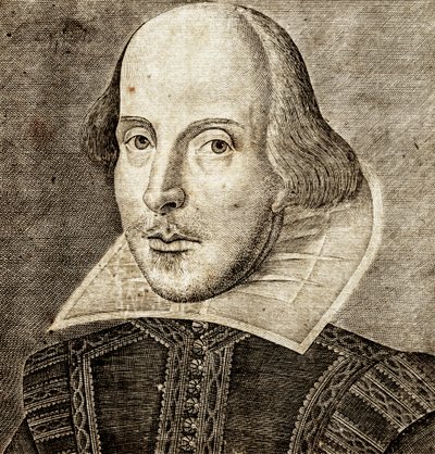 Muotokuva William Shakespearen etusivun Comedies, historiat,  tragediat i.... tekijältä Nathan Benn
