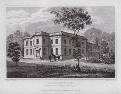 Farnley Hall, Walter Fawksin istuin (kaiverrus) tekijältä Nathaniel (after) Whittock