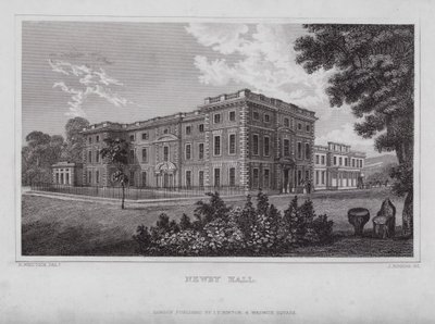 Newby Hall (kaiverrus) tekijältä Nathaniel (after) Whittock