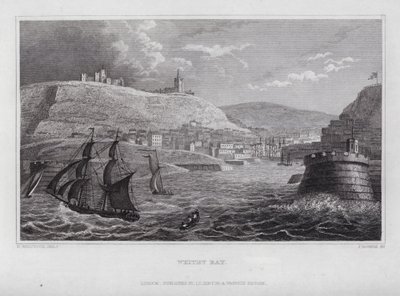 Whitby Bay (kaiverrus) tekijältä Nathaniel (after) Whittock