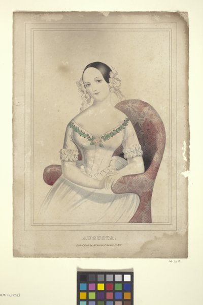 Augusta (käsinvärinen litografia) tekijältä Nathaniel Currier
