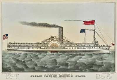 Buffalo ja Chicago Steam Packet tekijältä Nathaniel Currier