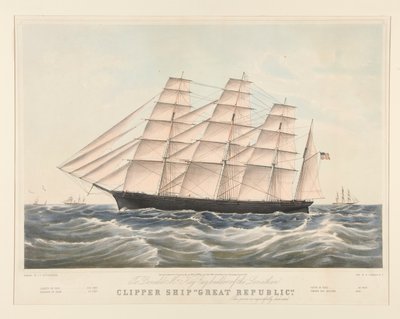 Clipper laiva tekijältä Nathaniel Currier