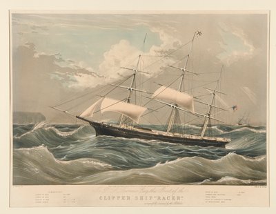 Clipper laiva tekijältä Nathaniel Currier