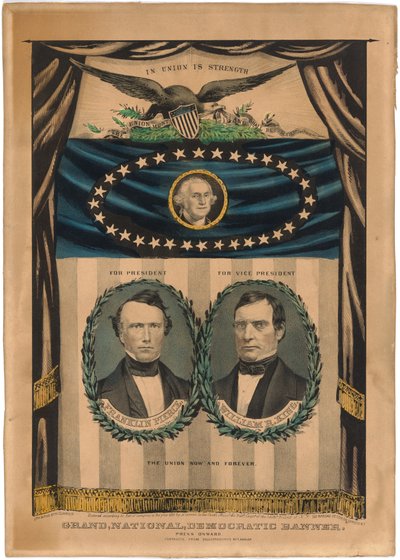 Franklin Pierce ja William R. King tekijältä Nathaniel Currier
