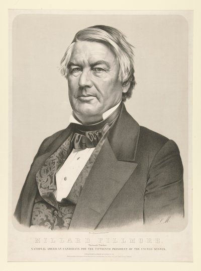 Millard Fillmore, kolmastoista presidentti tekijältä Nathaniel Currier