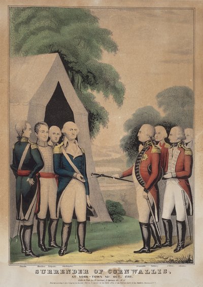 Cornwallisin antautuminen: York-Townissa, Virginiassa, lokakuussa 1781 tekijältä Nathaniel Currier
