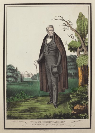 William Henry Harrison: Yhdysvaltain yhdeksäs presidentti tekijältä Nathaniel Currier