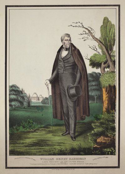 William Henry Harrison: Yhdysvaltain yhdeksäs presidentti tekijältä Nathaniel Currier