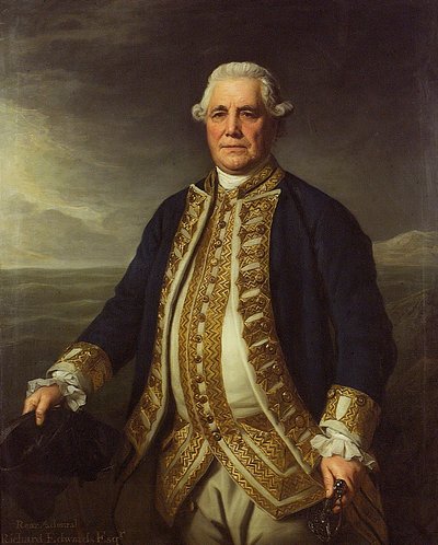 Amiraali Richard Edwards (1715-1795) tekijältä Nathaniel Dance