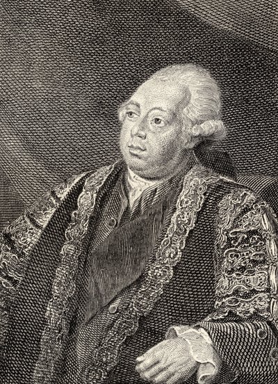 Lord North, piirros Sir Edward Creasyn julkaisusta "Memoirs of Eminent Etonians", julkaistu Lontoossa 1876 tekijältä Nathaniel Dance Holland