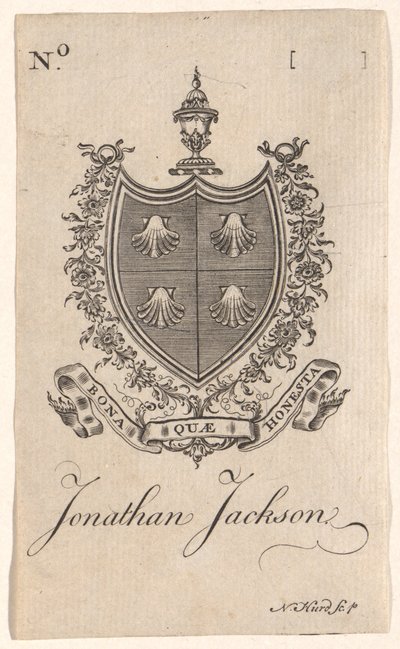 Jonathan Jacksonin kirjakilpi tekijältä Nathaniel Hurd