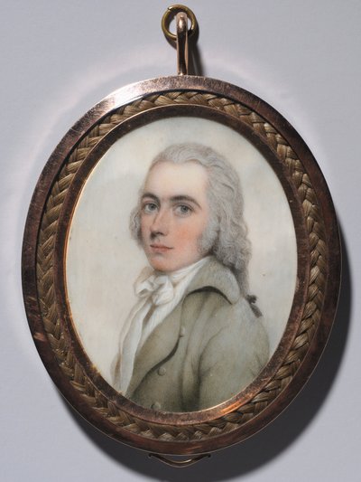 Miehen muotokuva ja naisen muotokuva pari, n. 1795. tekijältä Nathaniel Plimer