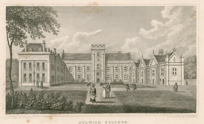 Dulwich College, Lontoo tekijältä Nathaniel Whittock