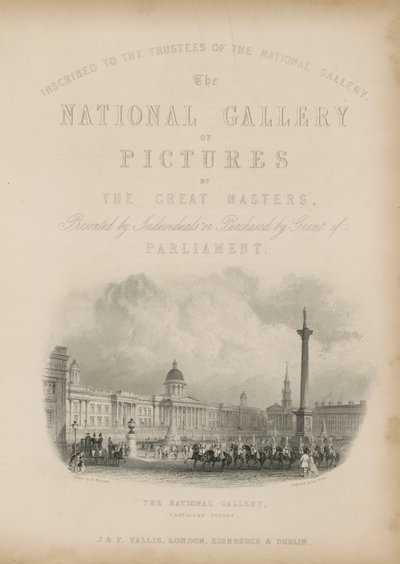 Suurten mestareiden National Gallery of Pictures tekijältä Nathaniel Whittock