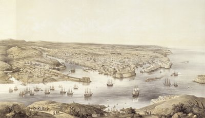 Sebastopol in All Its Glory, 1848, kaiverrus Day und Son, julkaistu 1857 tekijältä Nathaniel Whittock