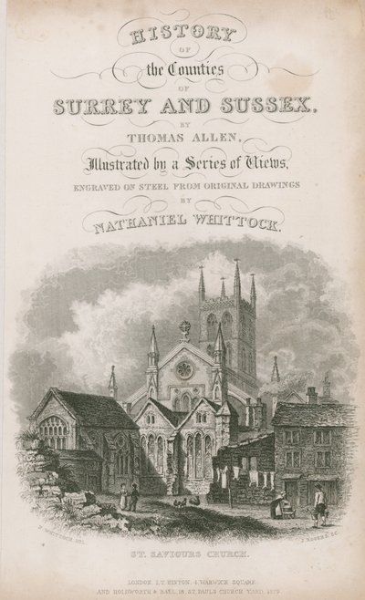 Pyhän Vapahtajan kirkko, Southwark, Surrey tekijältä Nathaniel Whittock