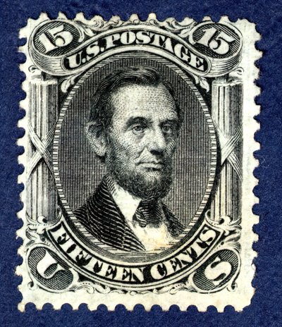 15c Abraham Lincoln F Grill single, 1867. tekijältä National Bank Note Company