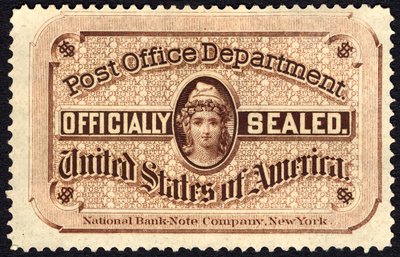 Postin sinetti, 1877. tekijältä National Bank Note Company