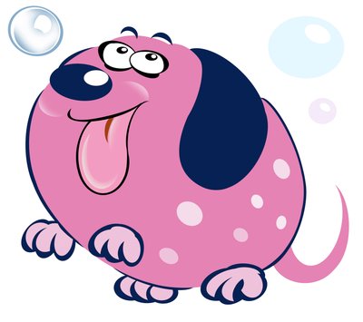Bubbly Dog - karikatyyri tekijältä Neale Osborne