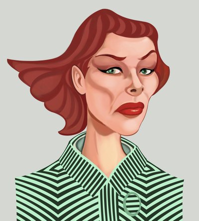 Katharine Hepburn, 2021 (digitaalinen) tekijältä Neale Osborne