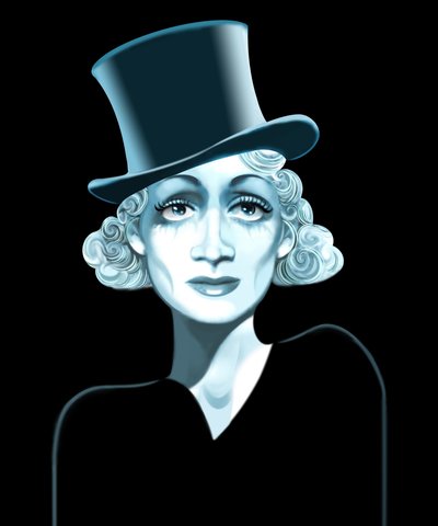 Marlene Dietrich, 2021 (digitaalinen) tekijältä Neale Osborne