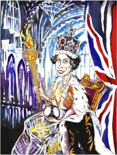 Kuningatar Elizabeth II 2012, kirjoittanut Neale Osborne tekijältä Neale Osborne