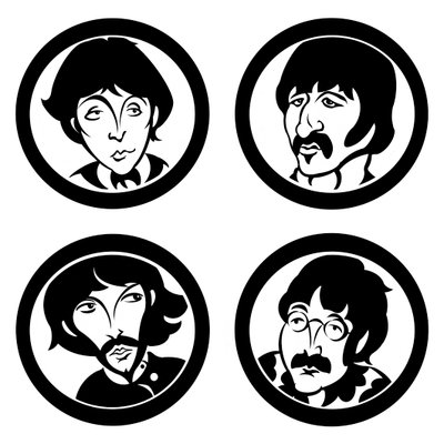 The Beatles, 2004 (muste, digitaalinen versio 2023) tekijältä Neale Osborne