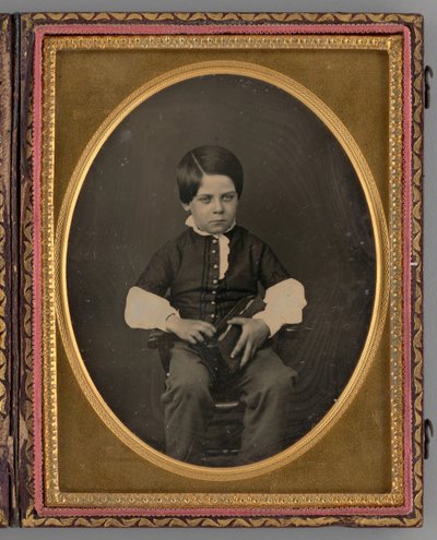 Nimetön istuvan pojan muotokuva, 1853. tekijältä Nelson