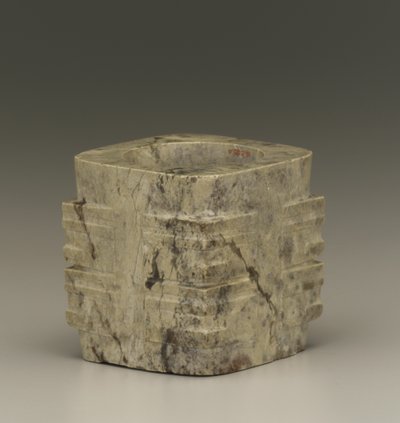 Short tube (cong) Lake Tai region, Liangzhu culture, 3300-2250 BC (jade) tekijältä Neolithic Period Chinese School