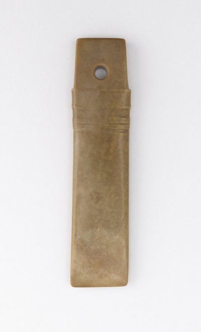 Straight chisel (gui) Qijia culture (jade (nephrite)) tekijältä Neolithic Period Chinese School