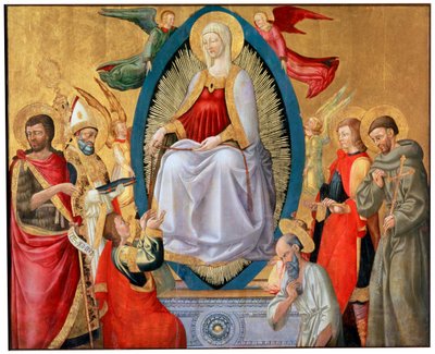 Siunatun Neitsyt Marian taivaaseenasto, 1464-1465 tekijältä Neri di Bicci
