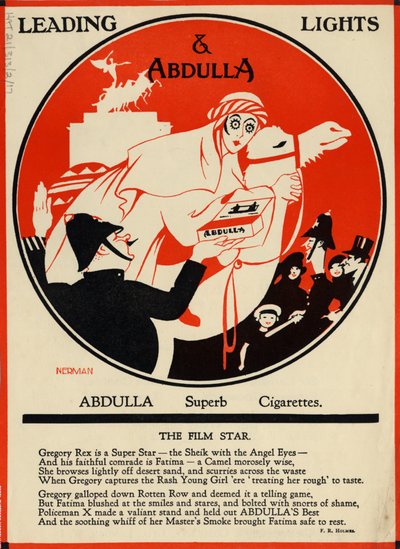 Abdulla-savukkeet, 1920-luku tekijältä Nerman