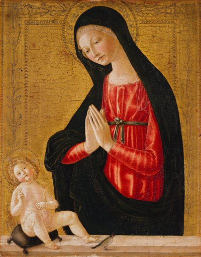 Madonna jumaloi lasta tekijältä Neroccio di Landi