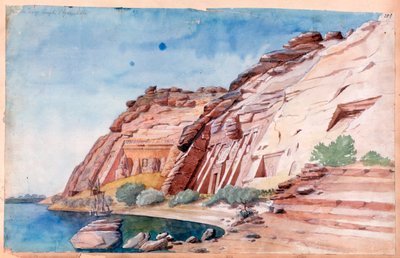 "Abu Simbel", Egypti, 1800-luku tekijältä Nestor l