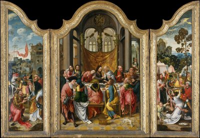 Viimeinen ehtoollinen, 1515-20. tekijältä Netherlandish