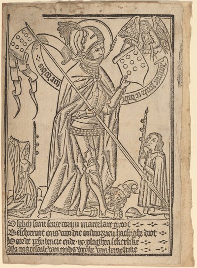 Pyhä Yrjö (?) tekijältä Netherlandish 15th Century