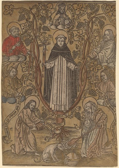Dominikaanien sukupuu tekijältä Netherlandish 15th Century