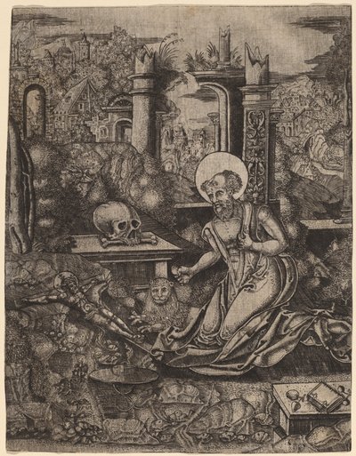 Pyhä Jerome tekijältä Netherlandish 16th Century